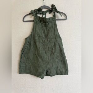 Aerie Olive Green Textured Fabric